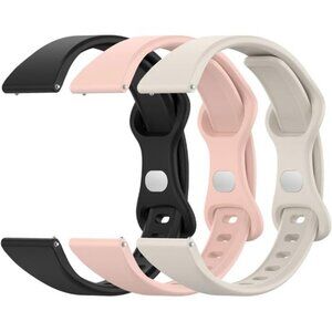 3 Pack Slim Silicone Watch Bands, 20mm 22mm Quick Release Band Soft Sport Strap